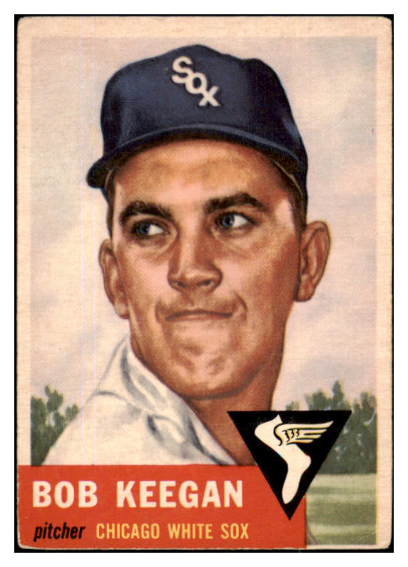 1953 Topps Baseball #196 Bob Keegan White Sox VG-EX 491759