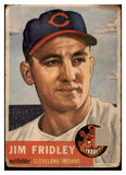 1953 Topps Baseball #187 Jim Fridley Indians FR-GD 491765