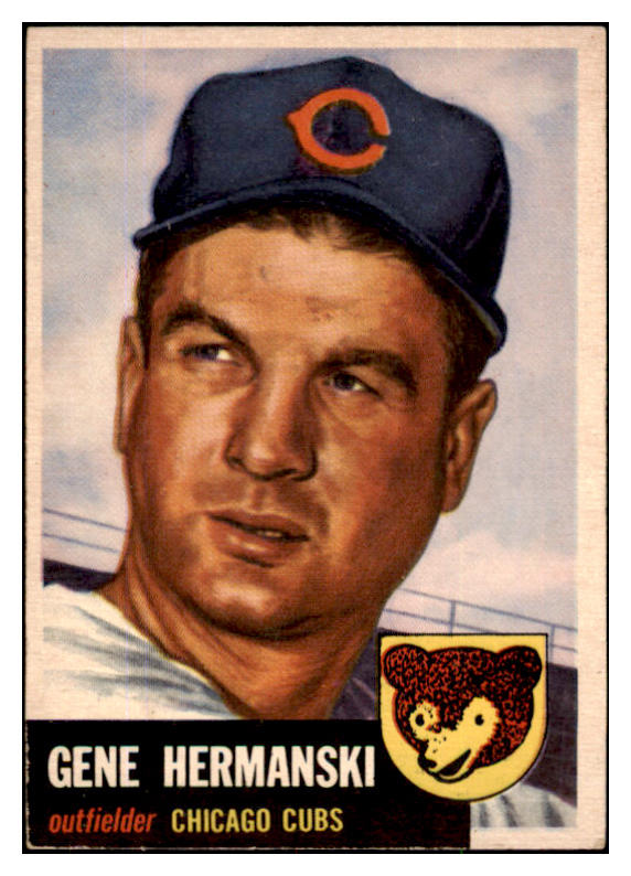 1953 Topps Baseball #179 Gene Hermanski Cubs EX-MT 491772
