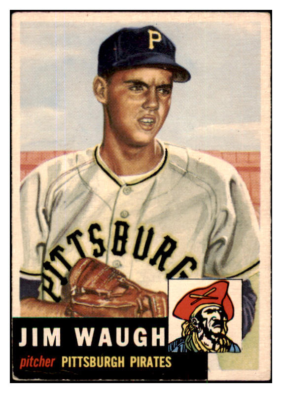 1953 Topps Baseball #178 Jim Waugh Pirates VG-EX 491773