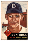 1953 Topps Baseball #176 Don Hoak Dodgers GD-VG 491775