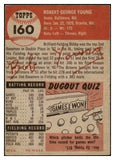 1953 Topps Baseball #160 Bob Young Browns VG 491785