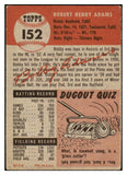 1953 Topps Baseball #152 Bobby Adams Reds VG 491790