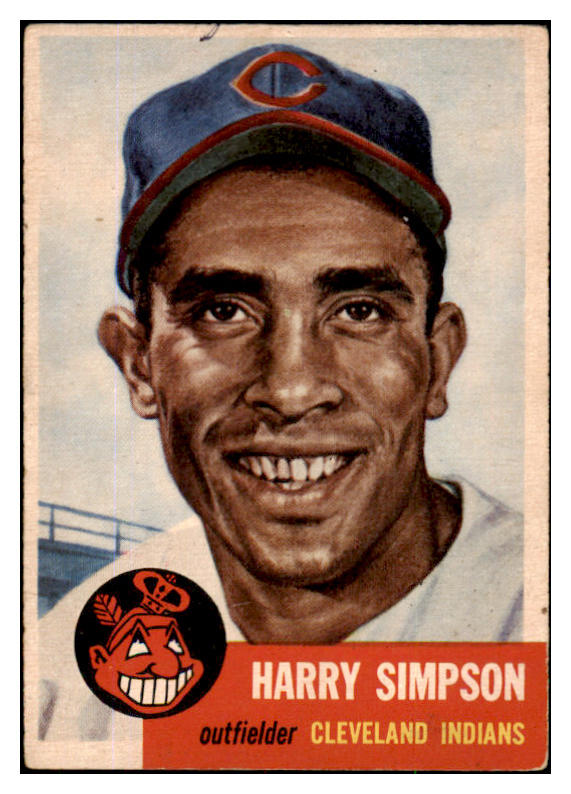 1953 Topps Baseball #150 Harry Simpson Indians GD-VG 491792