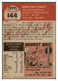 1953 Topps Baseball #144 Bob Schultz Cubs Good 491795