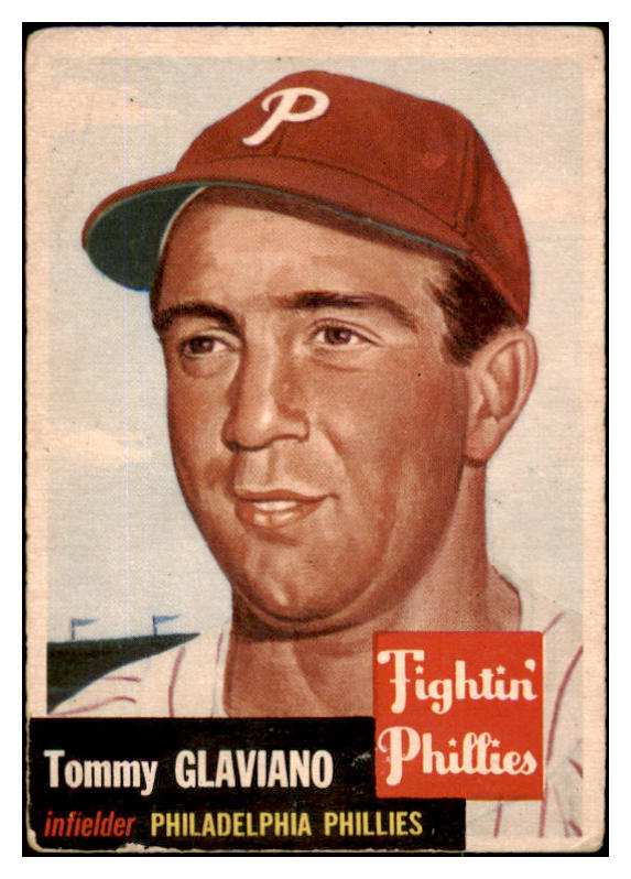1953 Topps Baseball #140 Tommy Glaviano Phillies VG 491797
