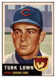 1953 Topps Baseball #130 Turk Lown Cubs FR-GD 491805