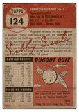 1953 Topps Baseball #124 Sibby Sisti Braves VG 491808