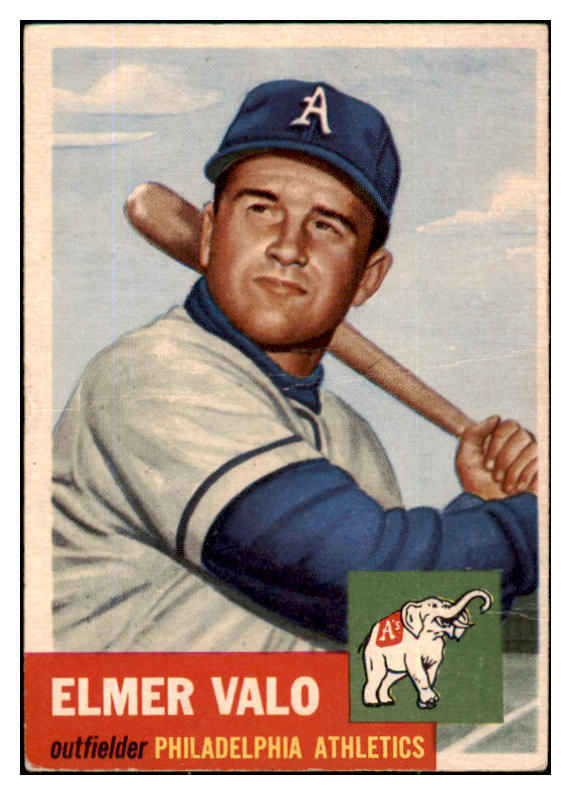 1953 Topps Baseball #122 Elmer Valo A'S GD-VG 491810