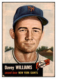 1953 Topps Baseball #120 Davey Williams Giants VG-EX 491811