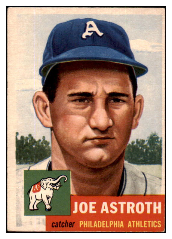 1953 Topps Baseball #103 Joe Astroth A'S EX 491824