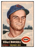 1953 Topps Baseball #095 Willard Marshall Reds Good 491830