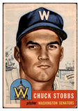 1953 Topps Baseball #089 Chuck Stobbs Senators VG-EX 491835