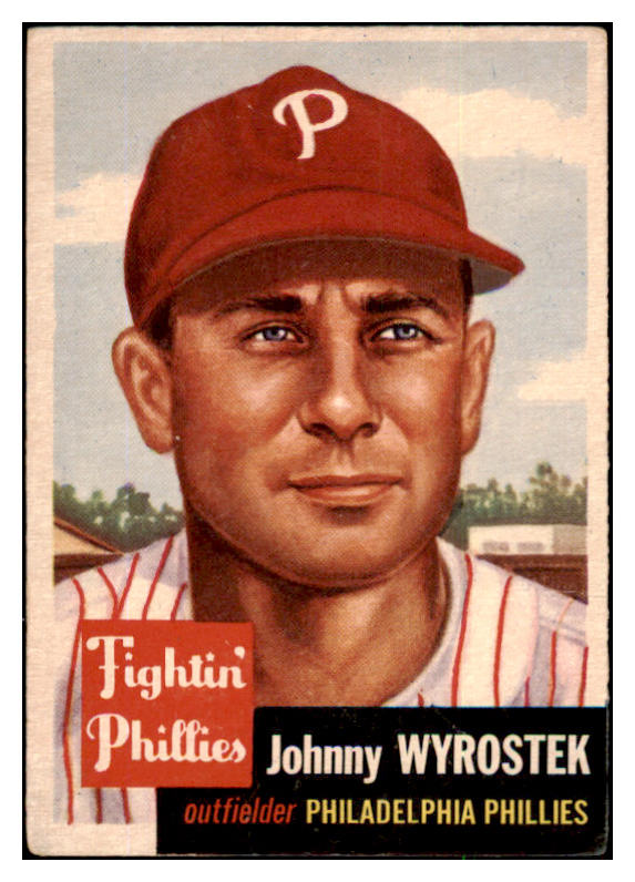 1953 Topps Baseball #079 Johnny Wyrostek Phillies VG-EX 491841