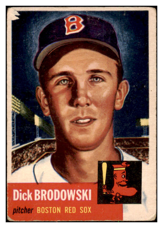 1953 Topps Baseball #069 Dick Brodowski Red Sox GD-VG 491847