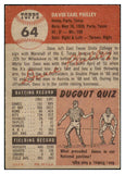 1953 Topps Baseball #064 Dave Philley A'S VG-EX 491850