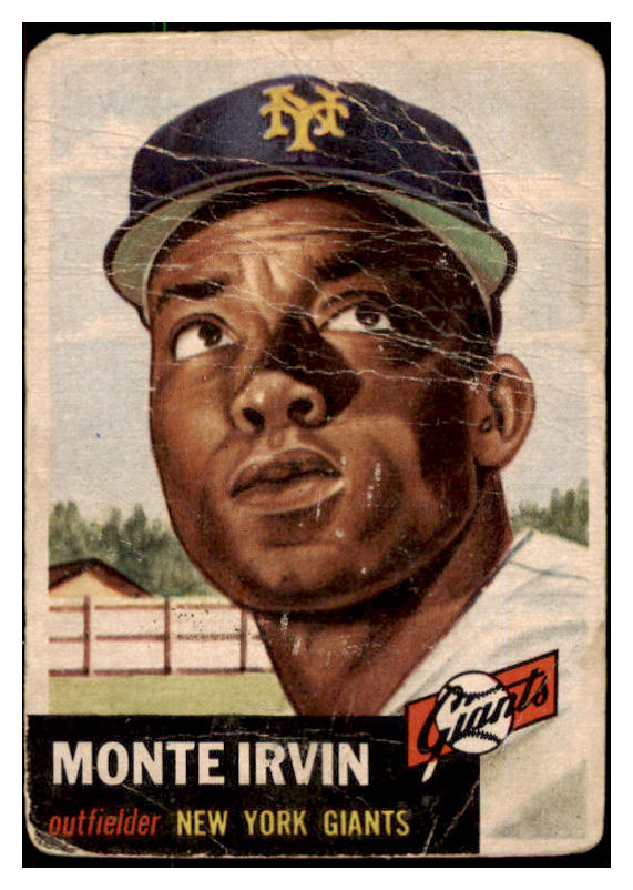 1953 Topps Baseball #062 Monte Irvin Giants Poor 491852