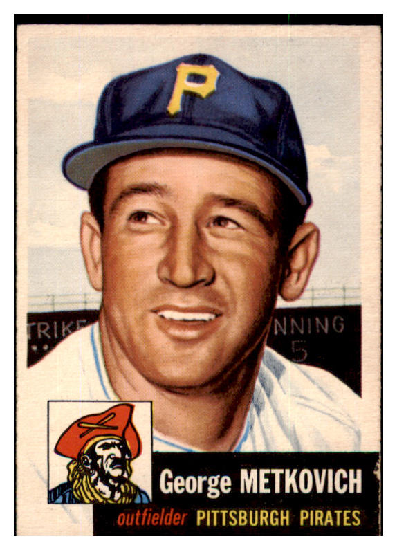 1953 Topps Baseball #058 George Metkovich Pirates VG-EX 491857