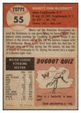 1953 Topps Baseball #055 Maurice McDermott Red Sox VG-EX 491859