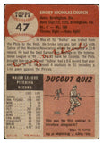 1953 Topps Baseball #047 Bubba Church Reds VG 491865