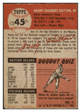 1953 Topps Baseball #045 Grady Hatton Reds Good 491867