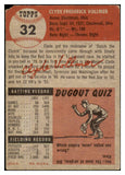 1953 Topps Baseball #032 Clyde Vollmer Red Sox FR-GD 491873