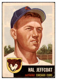 1953 Topps Baseball #029 Hal Jeffcoat Cubs VG-EX 491875