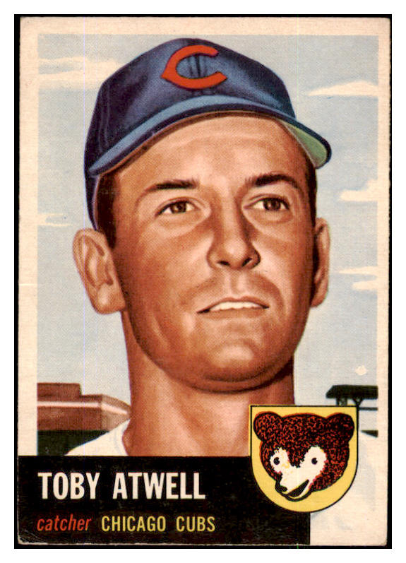 1953 Topps Baseball #023 Toby Atwell Cubs VG-EX 491881