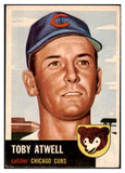 1953 Topps Baseball #023 Toby Atwell Cubs VG-EX 491881