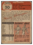 1953 Topps Baseball #020 Hank Thompson Giants Poor 491882