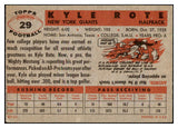 1956 Topps Football #029 Kyle Rote Giants GD-VG 491904