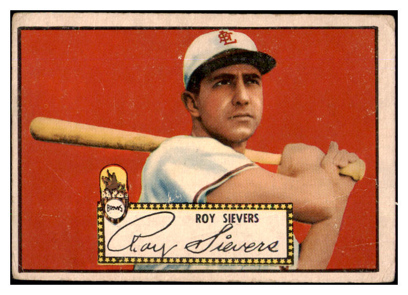 1952 Topps Baseball #064 Roy Sievers Browns GD-VG Red 491909