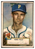1952 Topps Baseball #063 Howie Pollet Pirates GD-VG Red 491910