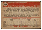 1952 Topps Baseball #124 Monte Kennedy Giants VG 491924