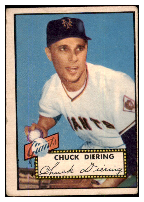 1952 Topps Baseball #265 Chuck Diering Giants GD-VG 491930