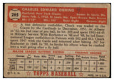 1952 Topps Baseball #265 Chuck Diering Giants GD-VG 491930