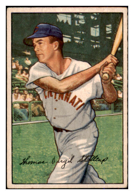 1952 Bowman Baseball #006 Virgil Stallcup Reds VG-EX 491946
