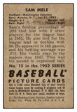 1952 Bowman Baseball #015 Sam Mele Senators VG-EX 491955
