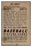 1952 Bowman Baseball #017 Eddie Lopat Yankees EX 491957