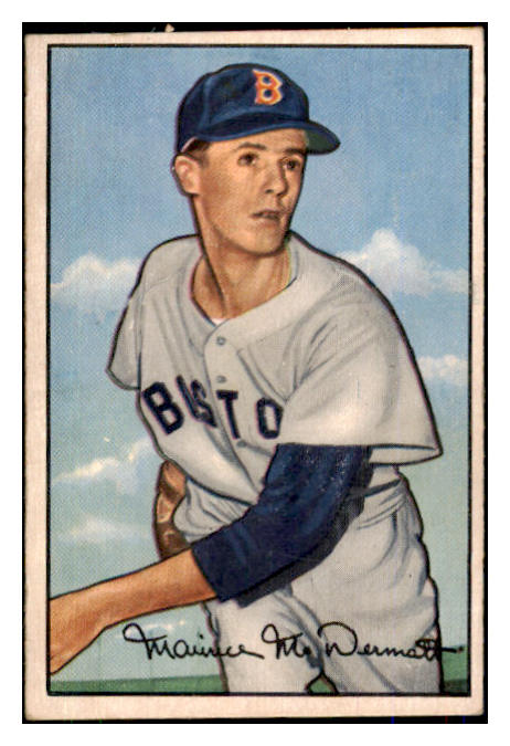 1952 Bowman Baseball #025 Maurice McDermott Red Sox EX-MT 491959