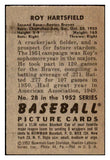 1952 Bowman Baseball #028 Roy Hartsfield Braves EX 491963