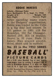 1952 Bowman Baseball #032 Eddie Miksis Cubs EX 491966