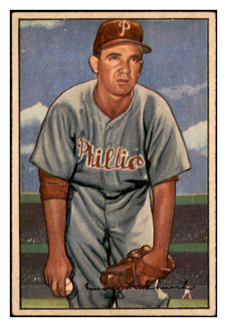 1952 Bowman Baseball #040 Bubba Church Phillies VG-EX 491972