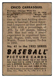 1952 Bowman Baseball #041 Chico Carrasquel White Sox VG-EX 491973