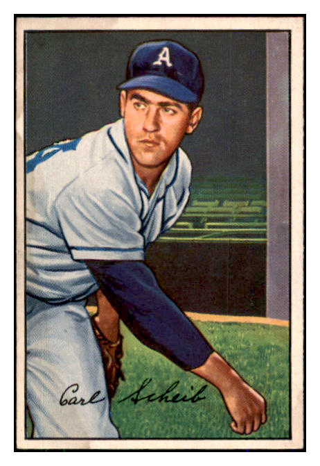 1952 Bowman Baseball #046 Carl Scheib A's EX-MT 491976