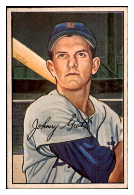 1952 Bowman Baseball #067 Johnny Groth Tigers EX 491986