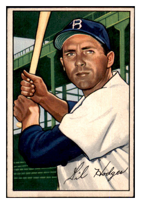 1952 Bowman Baseball #080 Gil Hodges Dodgers EX-MT 491993