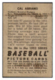 1952 Bowman Baseball #086 Cal Abrams Dodgers EX-MT 492001