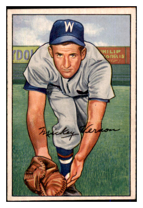 1952 Bowman Baseball #087 Mickey Vernon Senators NR-MT 492004