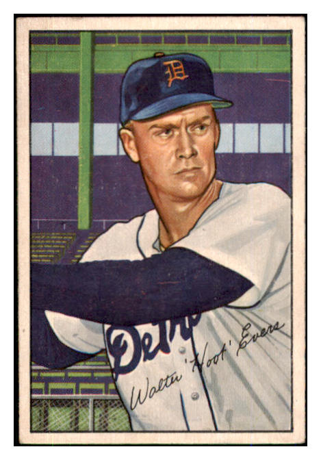 1952 Bowman Baseball #111 Hoot Evers Tigers EX 492027